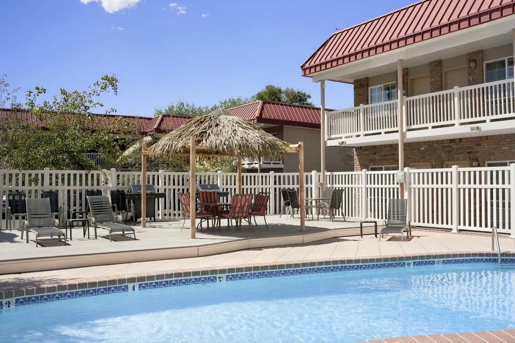 Outdoor pool at Montrose Valley Lodge